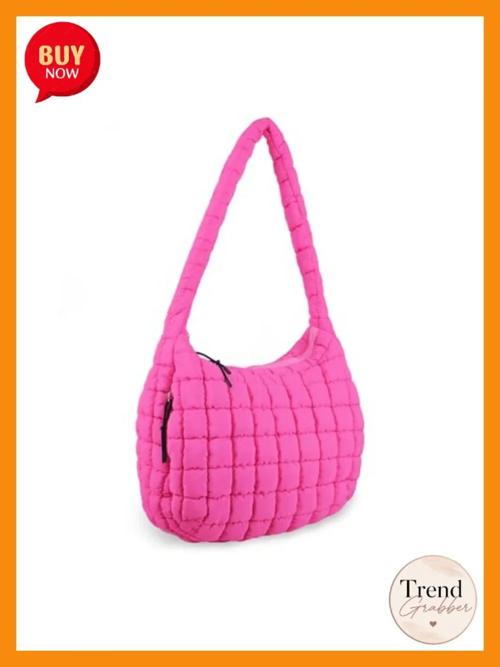 Quilted Puffer Tote Bag Crossbody Shoulder Hobo Lightweight Nylon